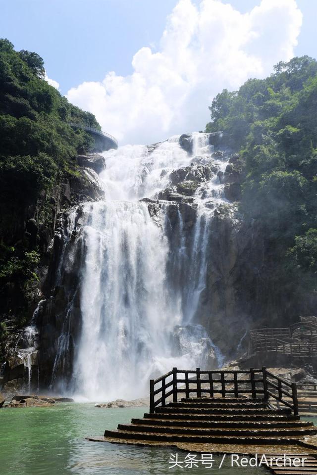 梅州旅游景点龙归寨瀑布，梅州人说走就走的旅行