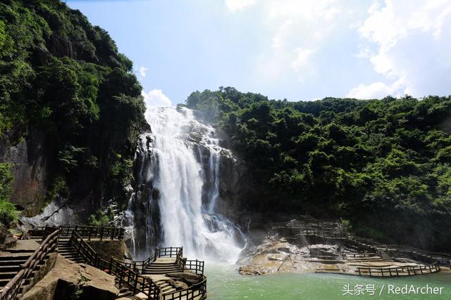 梅州旅游景点龙归寨瀑布，梅州人说走就走的旅行