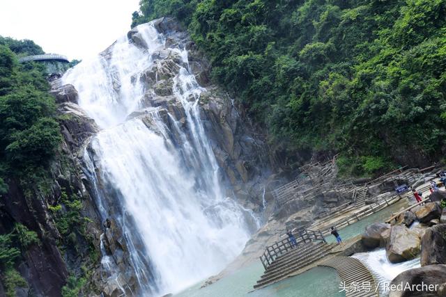 梅州旅游景点龙归寨瀑布，梅州人说走就走的旅行