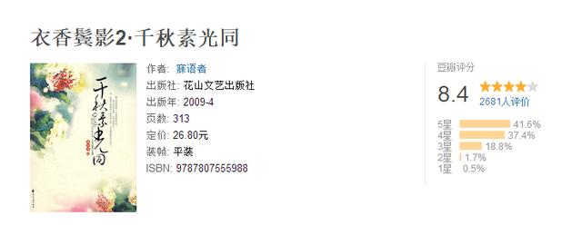古代言情小说排行榜，5本豆瓣高评分古言小说（值得一刷再刷的耐看古言小说）