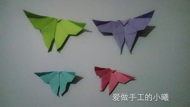 蝴蝶书签的折法，蝴蝶折纸教程（可DIY的蝴蝶折纸书签折法）