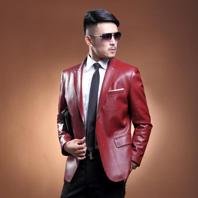 男士皮衣搭配图片，男士中长款皮衣怎么搭配好看
