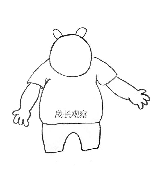 亲子简笔画教你熊出没里的光头强，熊出没之熊大简笔画来了