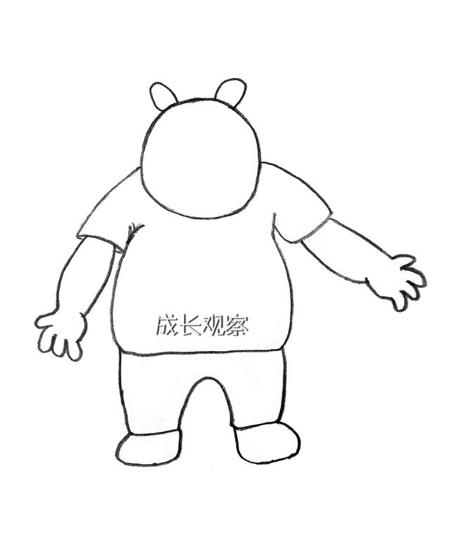 亲子简笔画教你熊出没里的光头强，熊出没之熊大简笔画来了