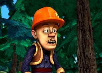 赵英俊误被当成光头强，感觉没人比赵英俊更像光头强了