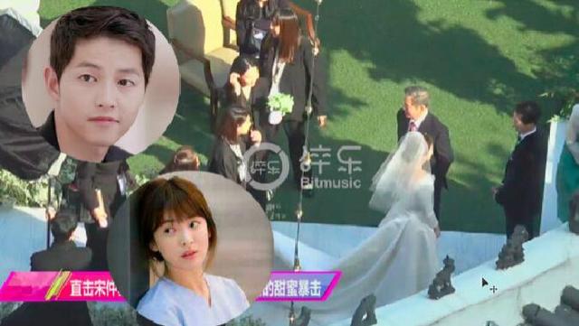 宋慧乔宋仲基结婚典礼现场曝光，双宋大婚现场直击