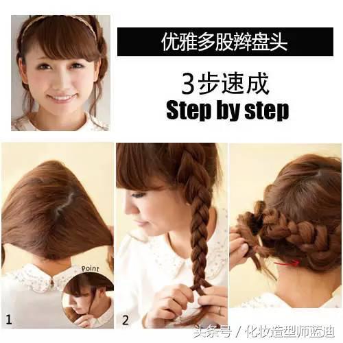 又简单又时尚的编发详细教程，自学式简单编发教程图解