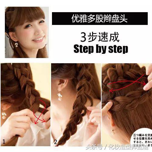 又简单又时尚的编发详细教程，自学式简单编发教程图解