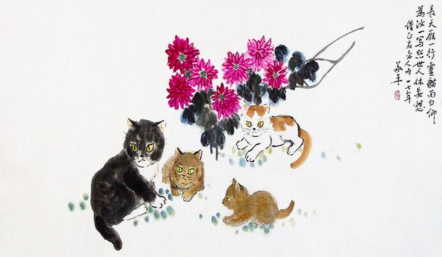 国画水墨花鸟画欣赏，李承平国画作品赏析