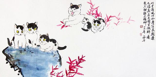 国画水墨花鸟画欣赏，李承平国画作品赏析