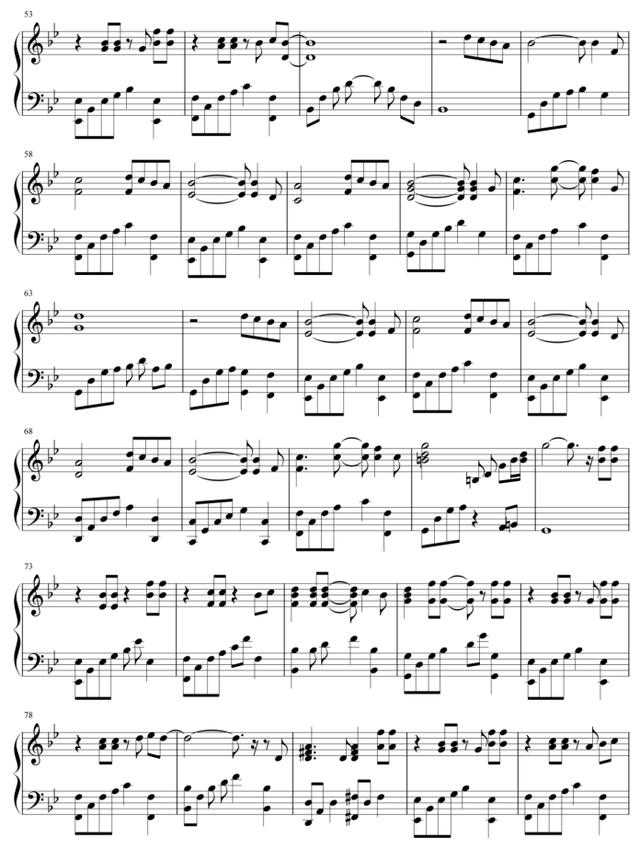 钢琴简谱流行歌曲，十大最好听的钢琴曲谱简谱（成人钢琴简谱自学《踏山河》左右双手简谱）