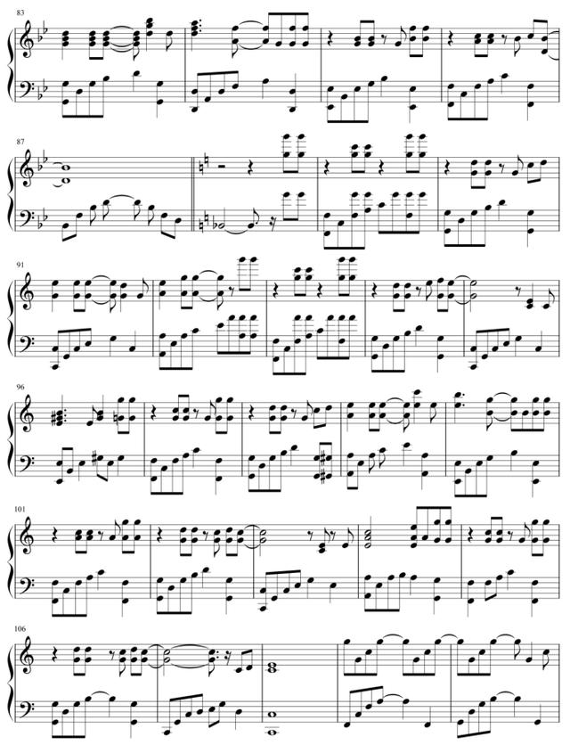 钢琴简谱流行歌曲，十大最好听的钢琴曲谱简谱（成人钢琴简谱自学《踏山河》左右双手简谱）