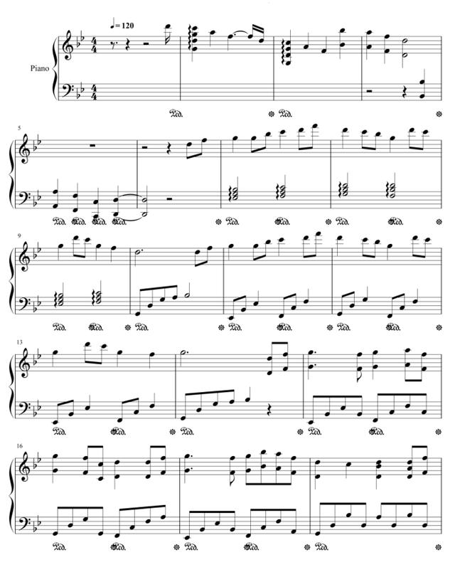 钢琴简谱流行歌曲，十大最好听的钢琴曲谱简谱（成人钢琴简谱自学《踏山河》左右双手简谱）