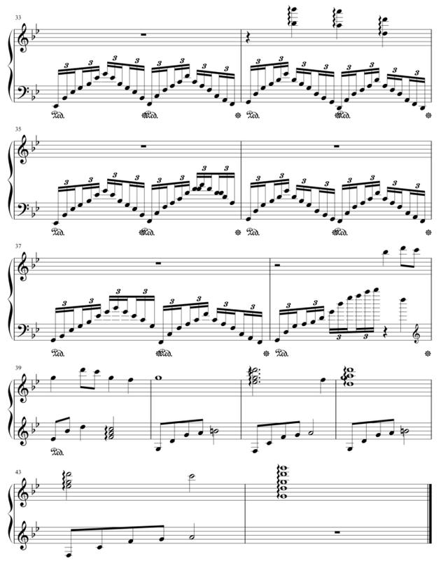 钢琴简谱流行歌曲，十大最好听的钢琴曲谱简谱（成人钢琴简谱自学《踏山河》左右双手简谱）