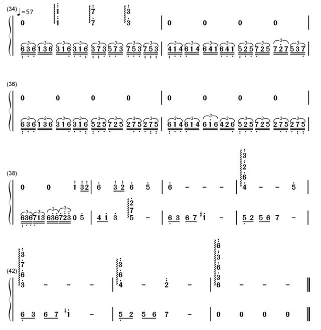 钢琴简谱流行歌曲，十大最好听的钢琴曲谱简谱（成人钢琴简谱自学《踏山河》左右双手简谱）