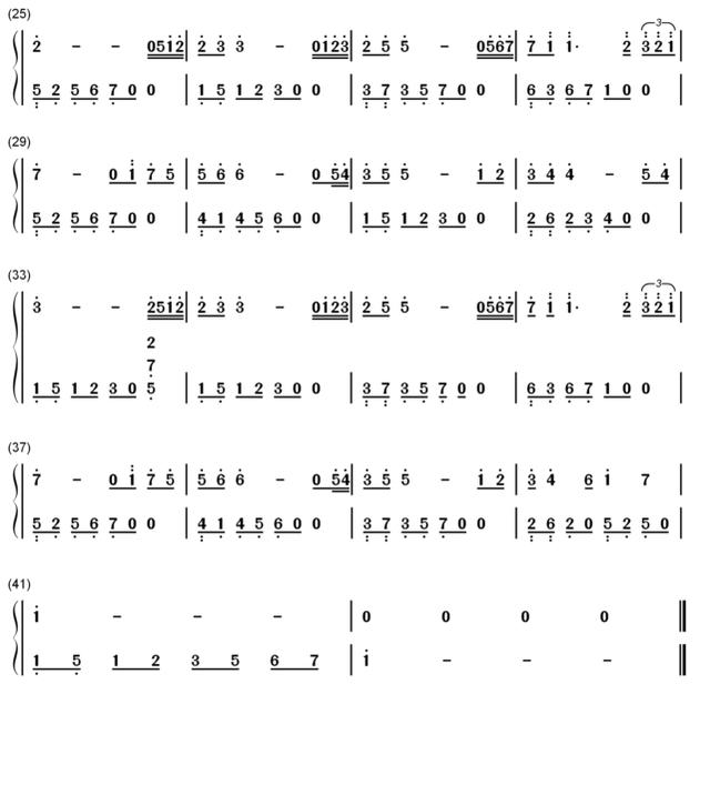 钢琴简谱流行歌曲，十大最好听的钢琴曲谱简谱（成人钢琴简谱自学《踏山河》左右双手简谱）