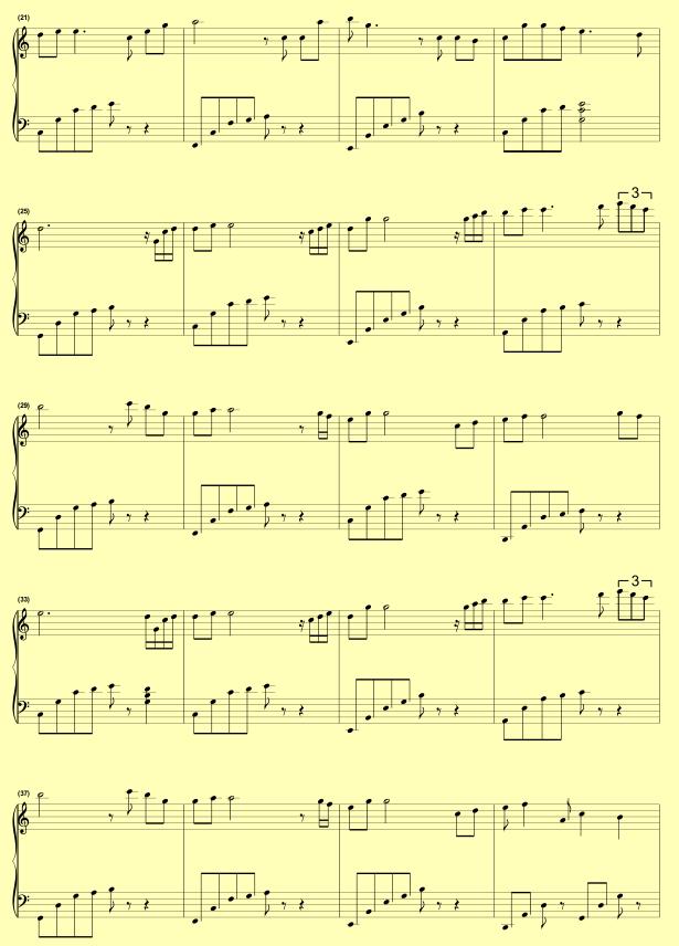 钢琴简谱流行歌曲，十大最好听的钢琴曲谱简谱（成人钢琴简谱自学《踏山河》左右双手简谱）