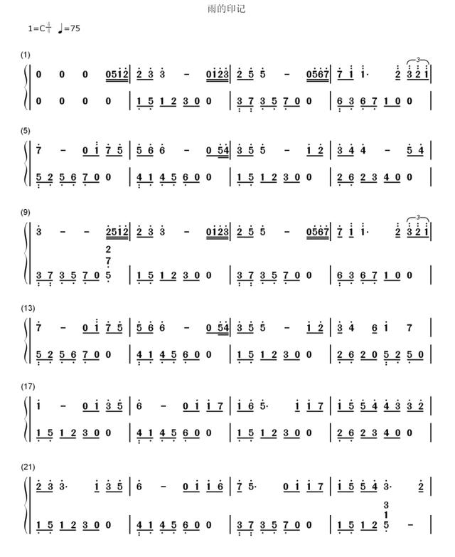 钢琴简谱流行歌曲，十大最好听的钢琴曲谱简谱（成人钢琴简谱自学《踏山河》左右双手简谱）