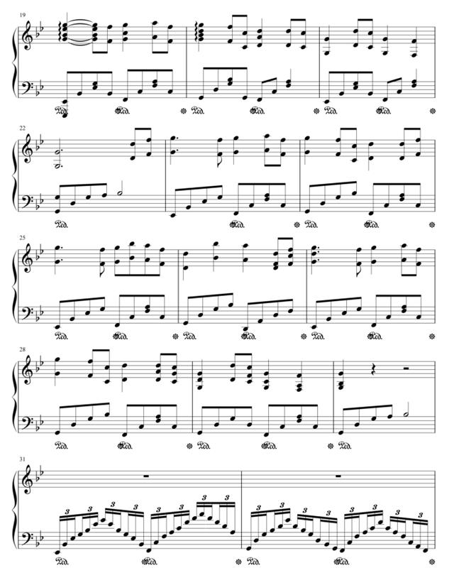 钢琴简谱流行歌曲，十大最好听的钢琴曲谱简谱（成人钢琴简谱自学《踏山河》左右双手简谱）