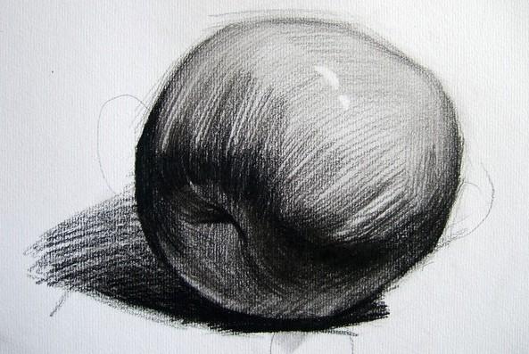 苹果画法最简单的图，美术基础苹果的画法