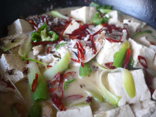 家常胖头鱼炖豆腐，豆腐和鱼是绝佳搭档