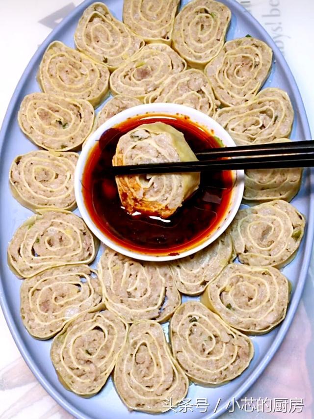 做干豆腐卷肉咋做，豆皮卷肉的家常做法