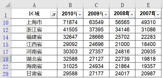 excel反选，excel筛选如何反选