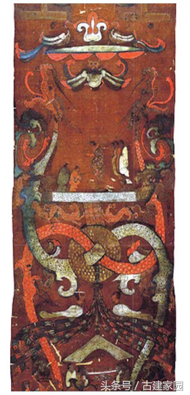 马王堆一号墓帛画历史，辛追墓T形帛画穿越2000年带你