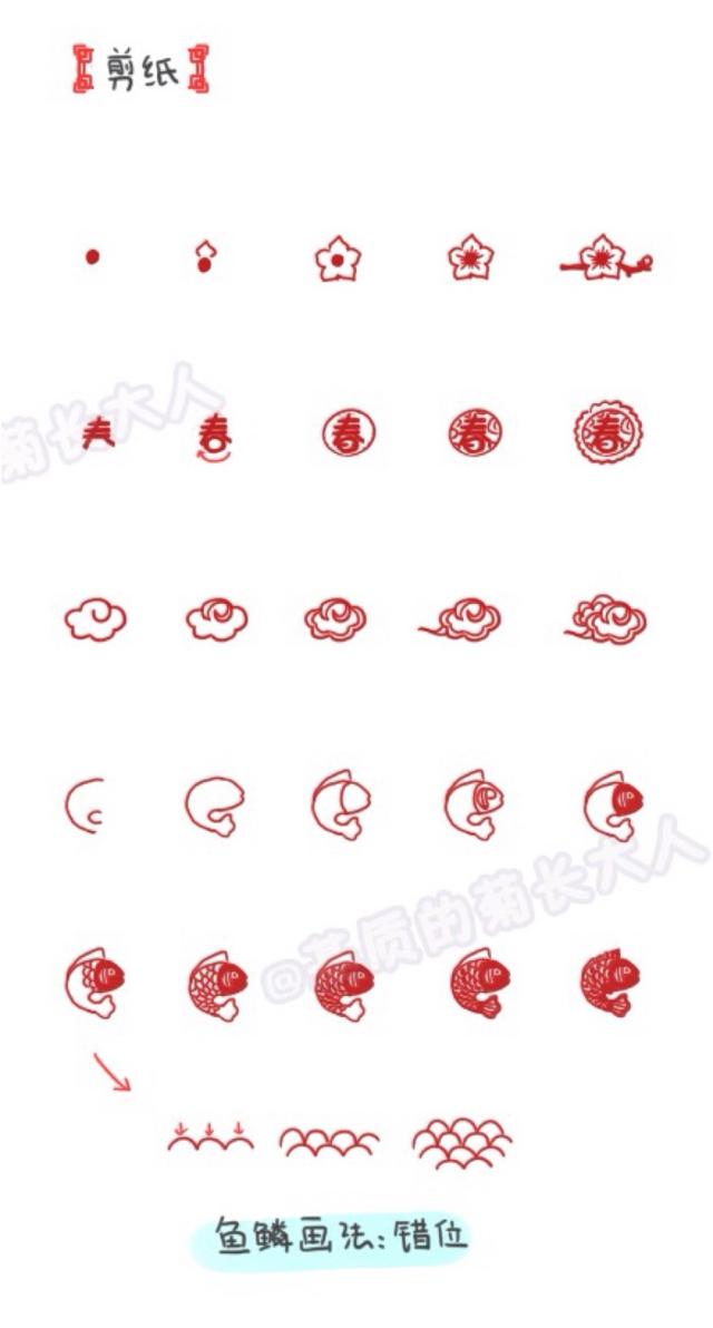 手帐排版简单小学生，简单易懂的手帐之春节