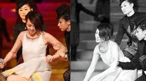 明星出丑尴尬一幕，明星的丑照