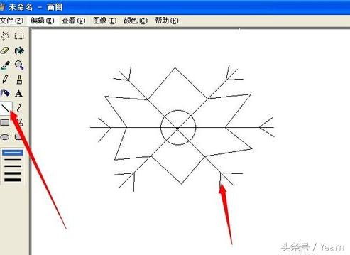 冰雪世界小雪花简笔画，冬天最美丽的就是雪花