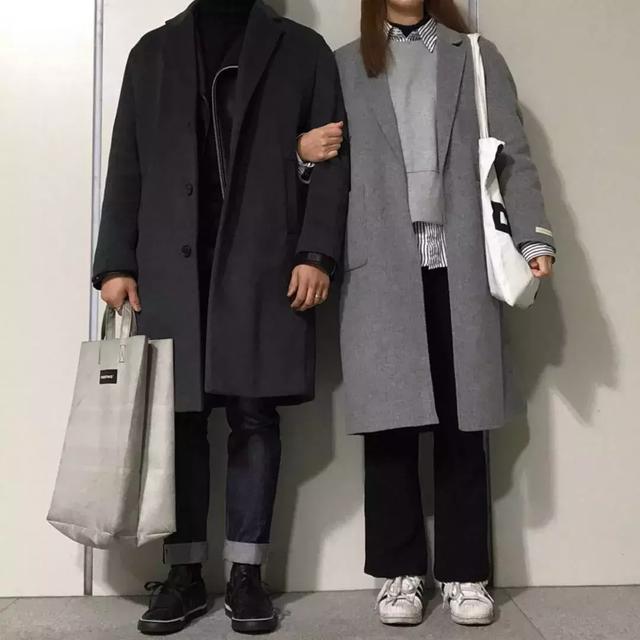 情侣装穿搭高级，暗色的情侣装高级冷艳感