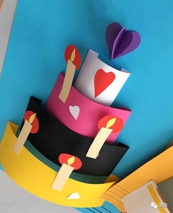 手工生日蛋糕贺卡，各种创意贺卡大集合