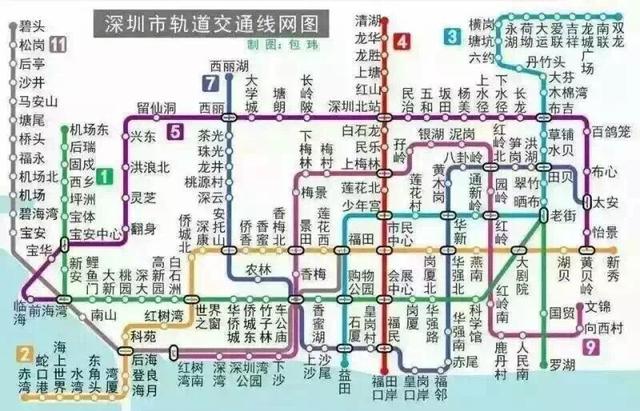 深圳地铁线路查询，深圳地铁31条线路图（深圳在建地铁线路最新汇总来了）