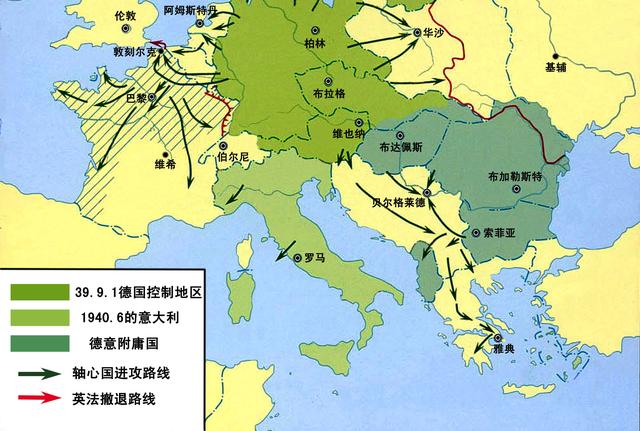 纳粹德国全盛版图，纳粹德国最鼎盛时期