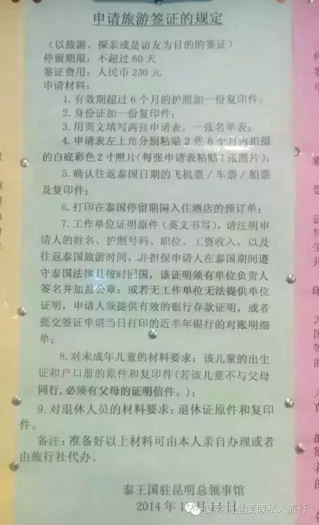 泰国落地签多少钱，去泰国办理落地签方法