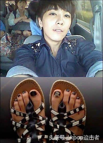 李弘基粉色头发现场，笑起来的时候感觉笑到我心里去了