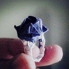 简单的折纸玫瑰戒指，带你学习如何折纸戒指的方法