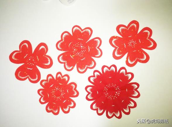 好看有難度的窗花剪紙教程，簡單漂亮的六折剪紙