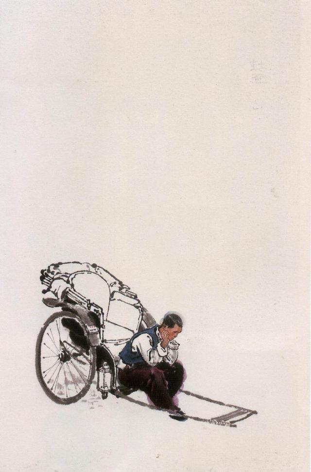 骆驼祥子人物画，都知道骆驼祥子是老舍笔下的人物