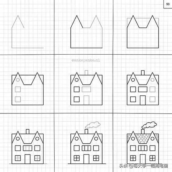 一张简单又漂亮的画，漂亮又简单的简笔画教程（简单又好看的线条画#一支笔画出你的世界）