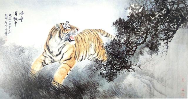 画虎怎么画才好，老虎画法-陈家明画虎