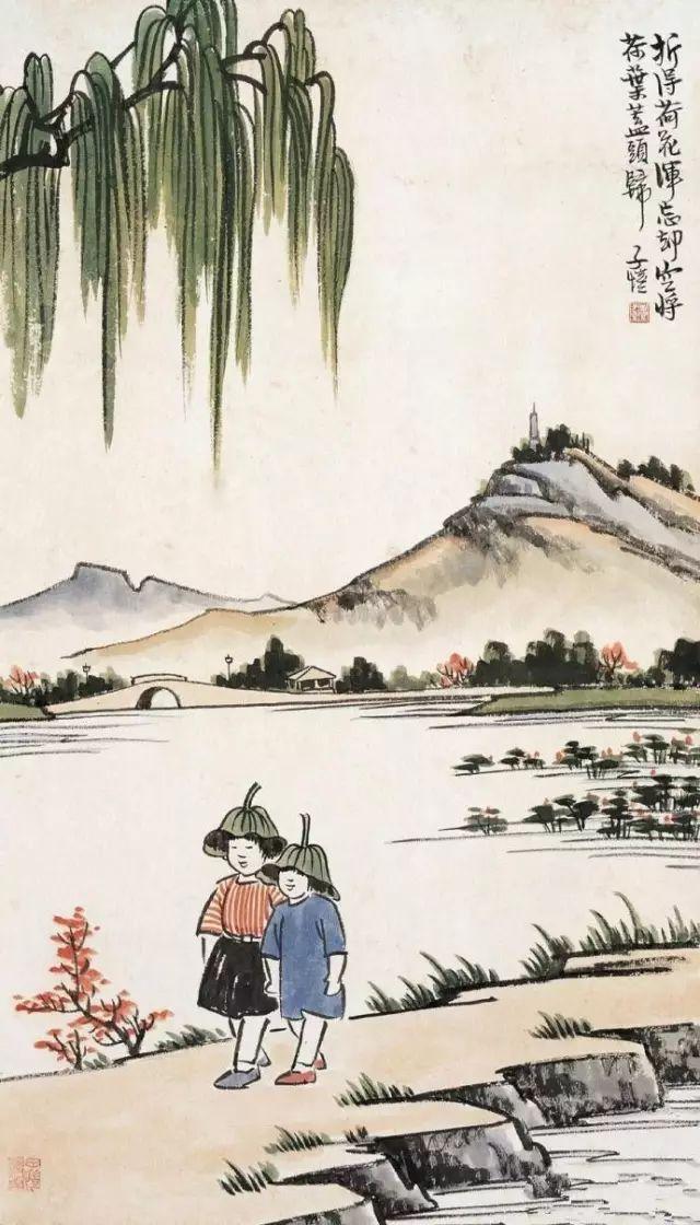 丰子恺漫画全集，丰子恺最著名的十幅漫画图（丰子恺100幅漫画处处是真）