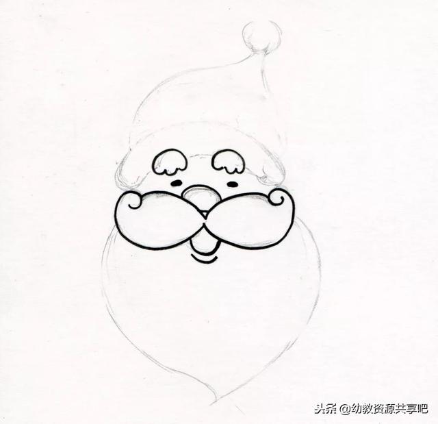 圣诞老人简笔画，圣诞老人简笔画的步骤