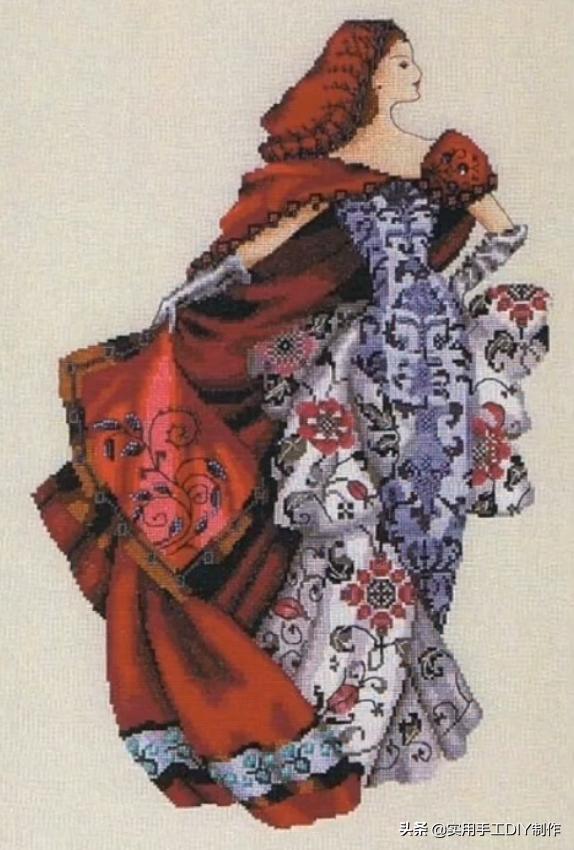 十字绣各种手工绣花图，超多款手工缝制的十字绣图