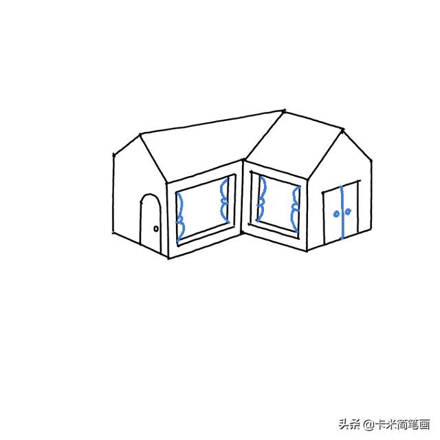 儿童画房子漂亮又简单画法，儿童画房子简图