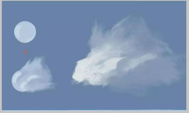 画云的画法教程，分步骤讲解云的三种画法
