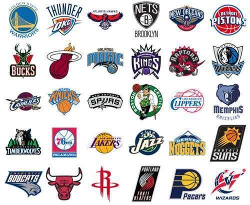 nba各队logo在一起，50多年不变的它在30个LOGO中独树一帜
