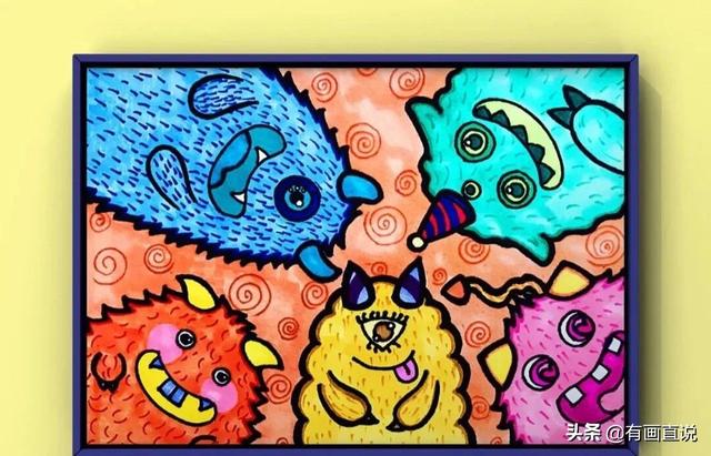少儿画画图片大全，少儿绘画简单易学儿童画（28张~创意美术儿童范画,很值得初学者收藏）