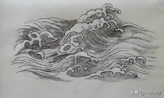 山水画教程画法步骤，山水画入门水的五种画法